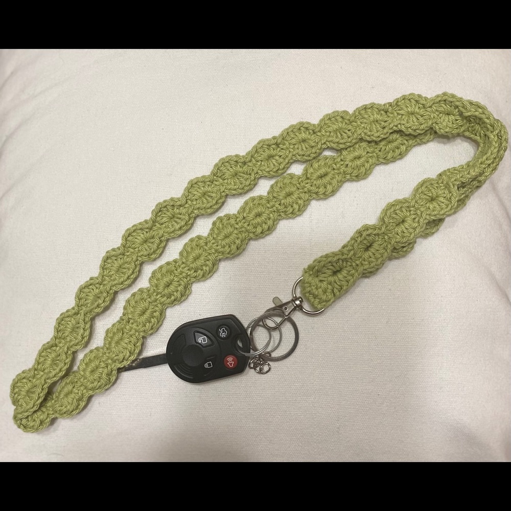 Crochet lanyard / keychain